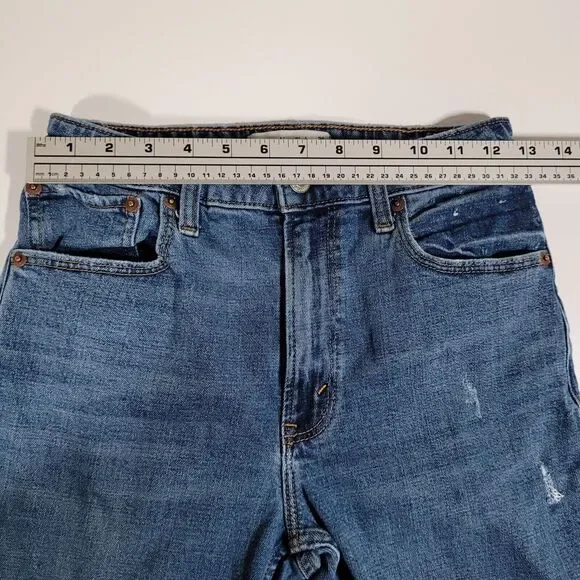 Abercrombie and Fitch Curve Love The Skinny High Rise Jeans Size 26x26 1/2 - Picture 4 of 11
